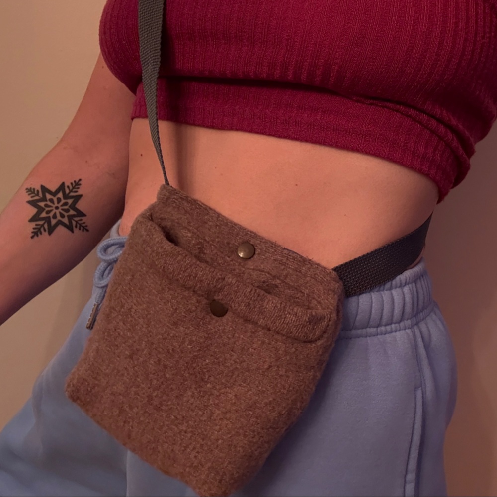 Handmade Brown Mini Crossbody Set